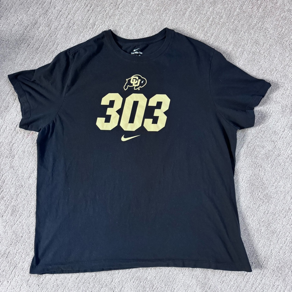 2/$20 Nike Colorado Buffaloes 303 Graphic Tee Black Gold XXL